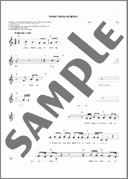 Sweet Home Alabama(Lynyrd Skynyrd) 楽譜 その他 ダウンロード