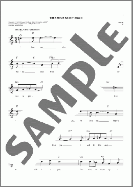There! I've Said It Again(Vaughn Monroe) 楽譜 その他 ダウンロード