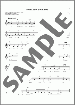 How Majestic Is Your Name(Sandi Patty) 楽譜 その他 ダウンロード