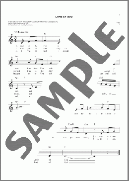 Lamb Of God(Twila Paris) 楽譜 その他 ダウンロード