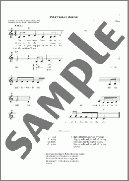 Polly Wolly Doodle(Traditional American Minstrel Song) 楽譜 その他 ダウンロード