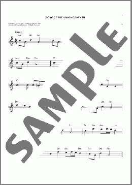 Song Of The Volga Boatman(Russian Folksong) 楽譜 その他 ダウンロード