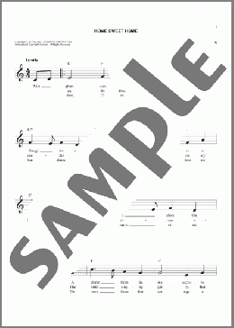 Home Sweet Home(Henry R. Bishop) 楽譜 その他 ダウンロード