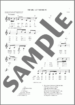 Girl I Left Behind Me(19th Century Irish) 楽譜 その他 ダウンロード