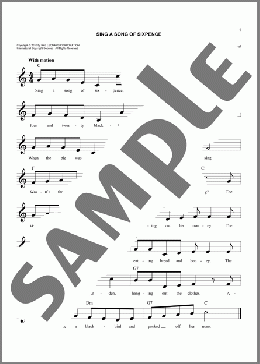 Sing A Song Of Sixpence(Traditional) 楽譜 その他 ダウンロード