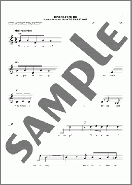 Never Let Me Go(Dinah Washington) 楽譜 その他 ダウンロード
