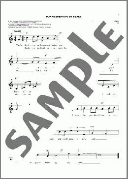You're Breaking My Heart(Vic Damone) 楽譜 その他 ダウンロード