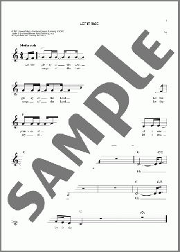 Let It Rise(Holland Mount Davis) 楽譜 その他 ダウンロード
