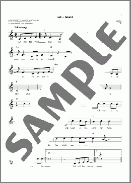 I Will Boast(Phillips, Craig & Dean) 楽譜 その他 ダウンロード