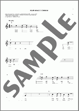 Your Grace Is Enough(Chris Tomlin) 楽譜 その他 ダウンロード