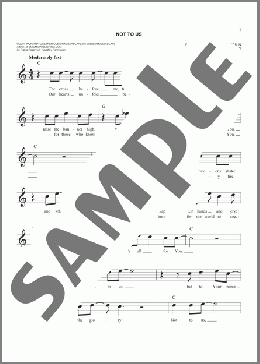 Not To Us(Chris Tomlin) 楽譜 その他 ダウンロード