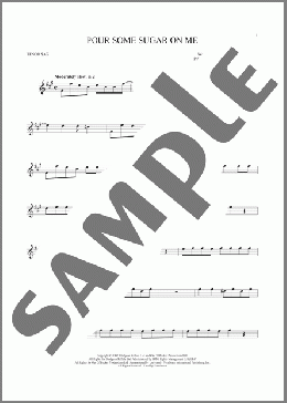 Pour Some Sugar On Me(Def Leppard) 楽譜 テナーサックス（ソロ） ダウンロード