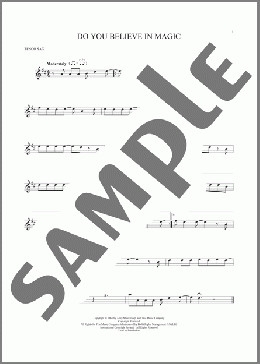Do You Believe In Magic(Lovin' Spoonful) 楽譜 テナーサックス（ソロ） ダウンロード
