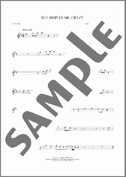 She Drives Me Crazy(Fine Young Cannibals) 楽譜 アルトサックス（ソロ） ダウンロード