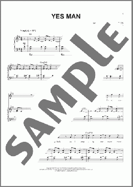 Yes Man(Ben Folds) 楽譜 ピアノ & ボーカル ダウンロード
