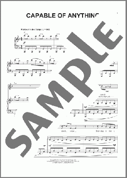 Capable Of Anything(Ben Folds) 楽譜 ピアノ & ボーカル ダウンロード
