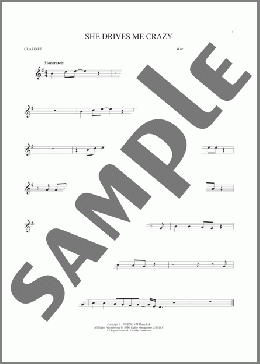 She Drives Me Crazy(Fine Young Cannibals) 楽譜 クラリネット ダウンロード