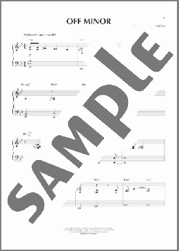 Off Minor(Thelonious Monk) 楽譜 ピアノ（ソロ） ダウンロード