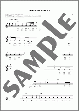 You Ain't Seen Nothin' Yet(Bachman-Turner Overdrive) 楽譜 その他 ダウンロード