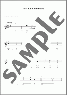 I Am So Glad On Christmas Eve(Marie Wexelsen) 楽譜 その他 ダウンロード