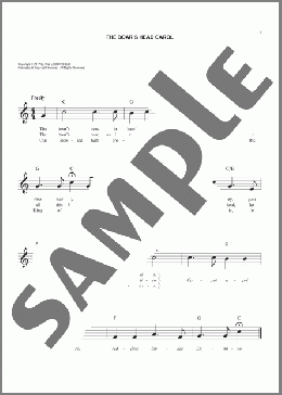 The Boar's Head Carol(Traditional English Carol) 楽譜 その他 ダウンロード