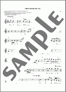 Thirty Days In The Hole(Humble Pie) 楽譜 その他 ダウンロード