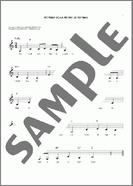 We Wish You A Merry Christmas(Traditional English Folksong) 楽譜 その他 ダウンロード