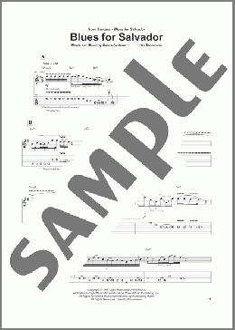 Blues For Salvador(Carlos Santana/Chester Thompson) 楽譜 ギター（ソロ） ダウンロード