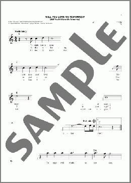 Will You Love Me Tomorrow (Will You Still Love Me Tomorrow)(The Shirelles) 楽譜 その他 ダウンロード