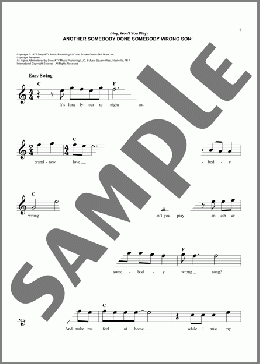 (Hey, Won't You Play) Another Somebody Done Somebody Wrong Song(B.J. Thomas) 楽譜 その他 ダウンロード
