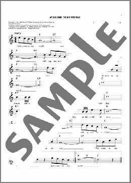 Welcome To My World(Jim Reeves/Eddy Arnold) 楽譜 その他 ダウンロード
