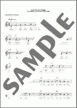 DuckTales Theme(Mark Mueller) 楽譜 その他 ダウンロード