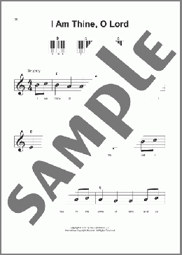 I Am Thine, O Lord(Fanny J. Crosby) 楽譜 ピアノ（ソロ） ダウンロード