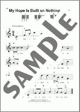 My Hope Is Built On Nothing Less(William B. Bradbury) 楽譜 ピアノ（ソロ） ダウンロード