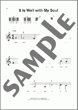 It Is Well With My Soul(Philip P. Bliss) 楽譜 ピアノ（ソロ） ダウンロード