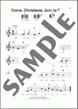 Come, Christians, Join To Sing(Christian Henry Bateman) 楽譜 ピアノ（ソロ） ダウンロード