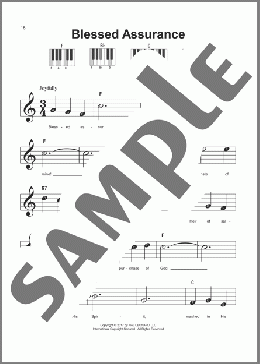 Blessed Assurance(Phoebe Palmer Knapp) 楽譜 ピアノ（ソロ） ダウンロード