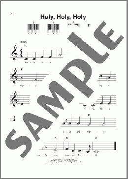 Holy, Holy, Holy(John B. Dykes) 楽譜 ピアノ（ソロ） ダウンロード