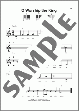 O Worship The King(Robert Grant) 楽譜 ピアノ（ソロ） ダウンロード