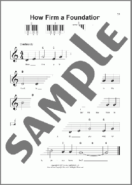 How Firm a Foundation(Early American Melody) 楽譜 ピアノ（ソロ） ダウンロード