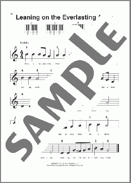 Leaning On The Everlasting Arms(Elisha A. Hoffman) 楽譜 ピアノ（ソロ） ダウンロード