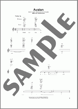 Avalon(Vincent Rose) 楽譜 その他 ダウンロード