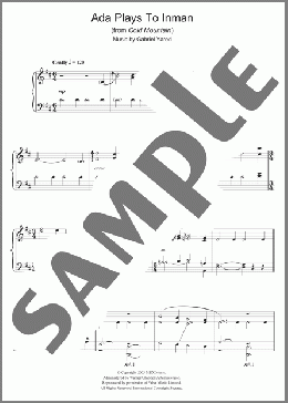 Ada Plays To Inman (from Cold Mountain)(Gabriel Yared) 楽譜 ピアノ（ソロ） ダウンロード