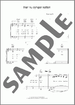 Hor Nu Synger Natten(Marie Louise Schmidt) 楽譜 その他 ダウンロード
