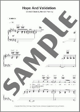Hope And Validation(Bernard Fanning) 楽譜 その他 ダウンロード