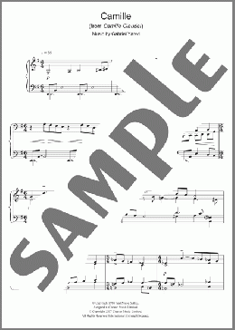 Camille (from Camille Claudel)(Gabriel Yared) 楽譜 ピアノ（ソロ） ダウンロード