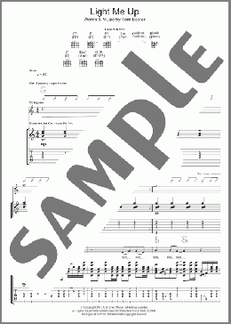 Light Me Up(Tom Baxter) 楽譜 ギター（ソロ） ダウンロード