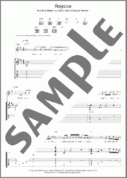 Rejoice(Katherine Jenkins) 楽譜 ギター（ソロ） ダウンロード