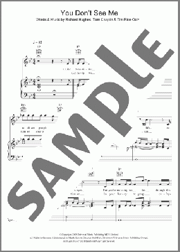 You Don't See Me(Keane) 楽譜 その他 ダウンロード