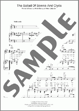 The Ballad Of Bonnie And Clyde(Georgie Fame) 楽譜 その他 ダウンロード